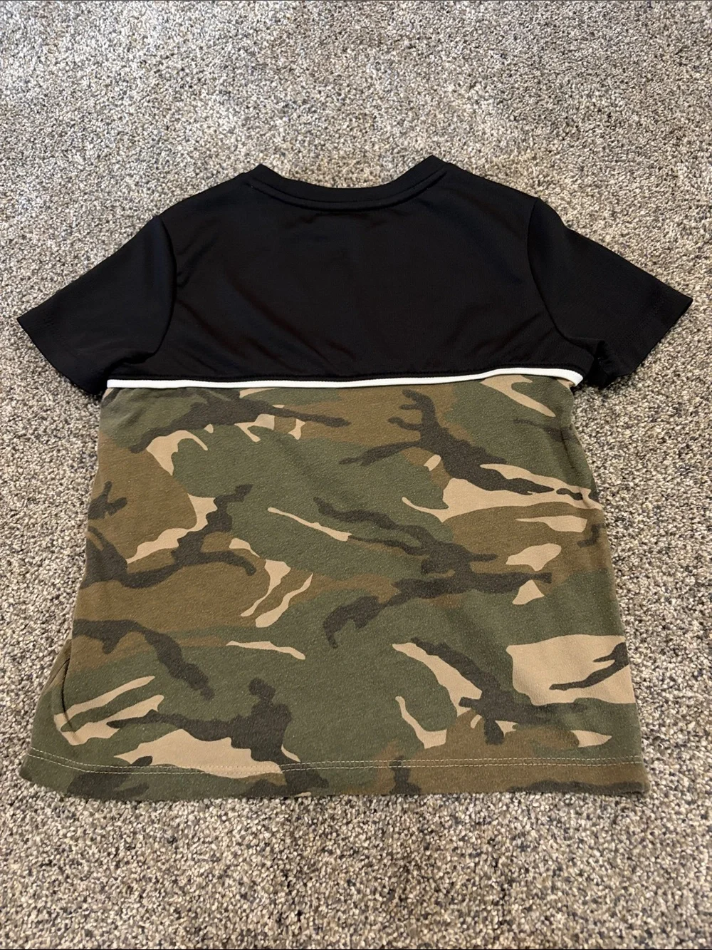 Old Navy Kids Camo Short Sleeve Tee - Olive & Black